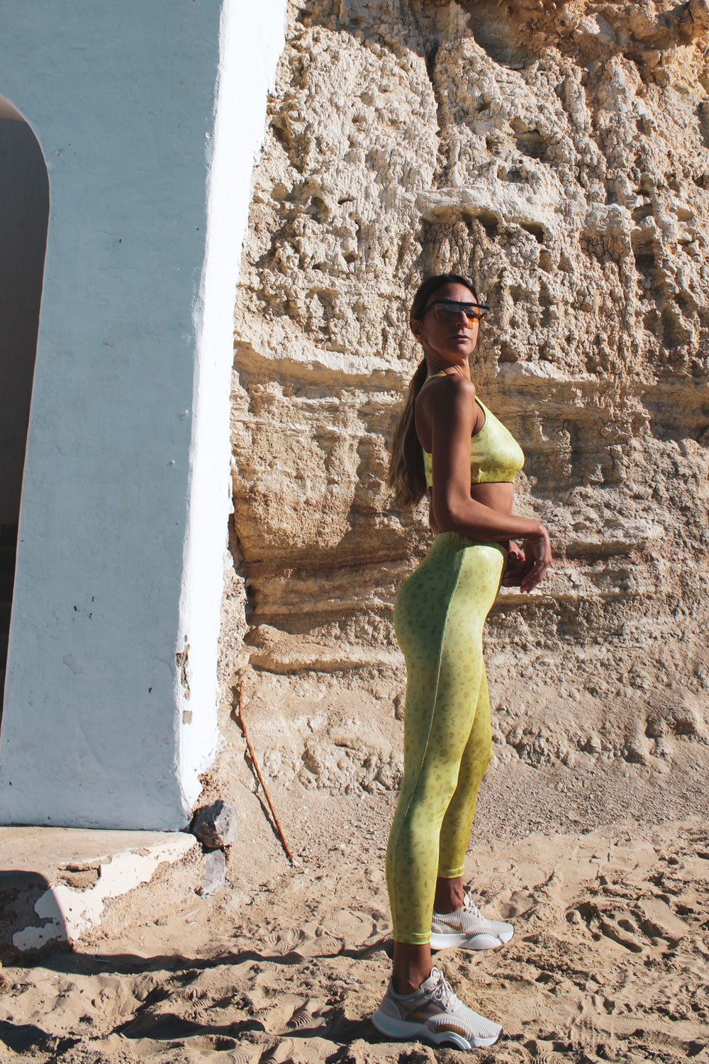 immagine 2 di completo gym donna leggings e top stampa tattoo colore giallo di FédebyFéde